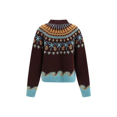 Alanui Aries Sweater In Bordeaux