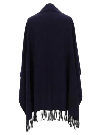 Givenchy Fine Wool Scarf In Navy