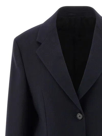 Prada Virgin Wool Blazer In Blue