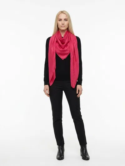Givenchy Silk Jacquard Shawl In Red