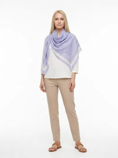 Givenchy Bicolor Wool-silk Scarf In White