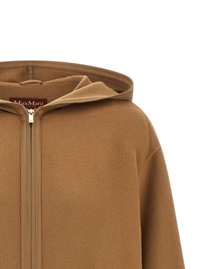 Max Mara Studio Coat In Beige