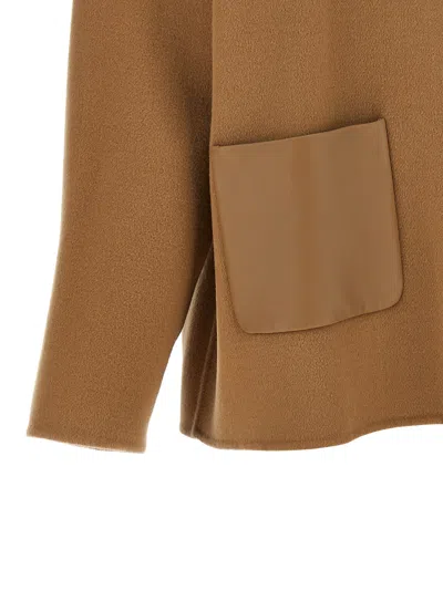 Max Mara Studio Coat In Beige