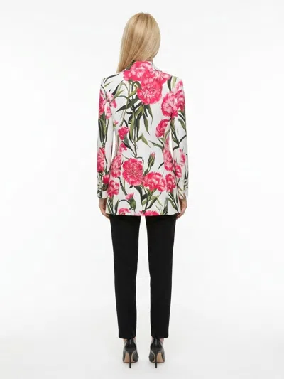 Dolce & Gabbana Floral-print Silk-lined Blazer In Multi