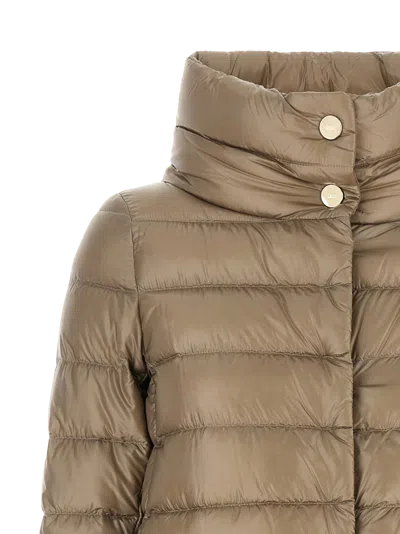 Herno Amelia Down Jacket In Brown