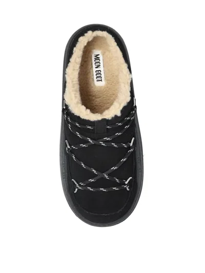Moon Boot Park Slipper In Black