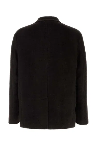 Etro Caban Wool-blend Overcoat For Men In Brown