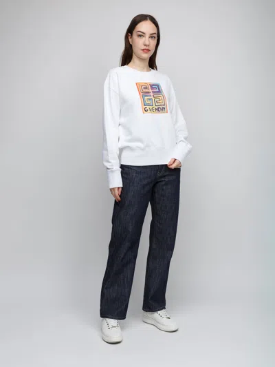 Givenchy Logo-printed Cotton Sweatshirt In White