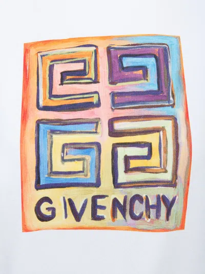 Givenchy Logo-printed Cotton Sweatshirt In White