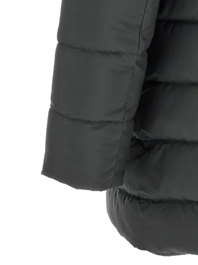 Herno Dark Grey Quilted Jacket In Gray