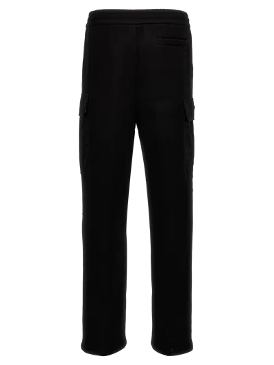 Prada Men Nylon Insert Cargo Joggers In Black