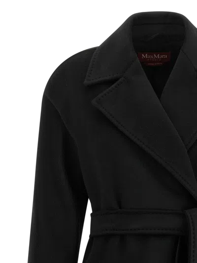Max Mara Ravenna Coat In Black