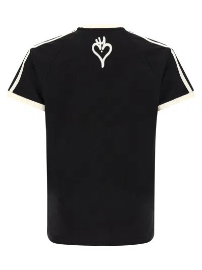 Y-3 Graphic Cotton Short-sleeve T-shirt In Black