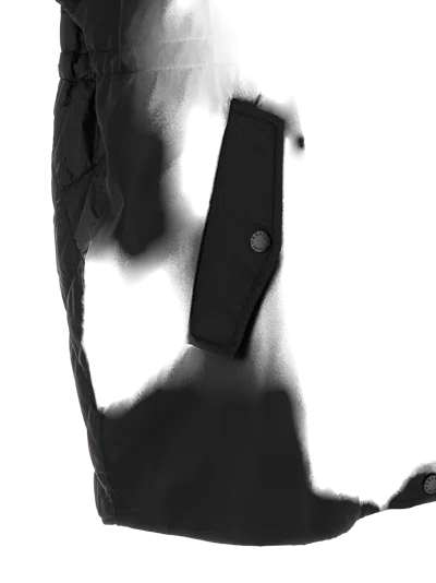 Max Mara Quilted Technical Nylon Vest In Black