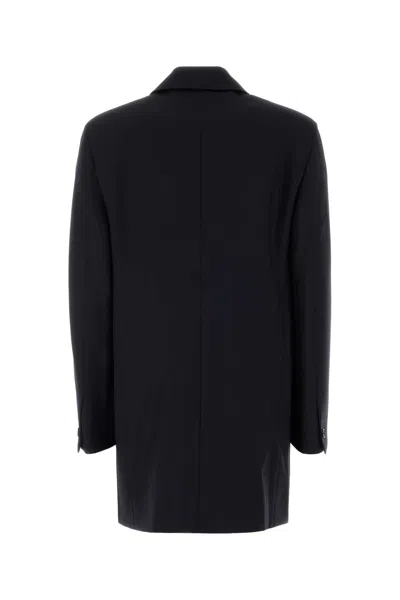 Jil Sander Single-breasted Notched-lapels Coat In Black