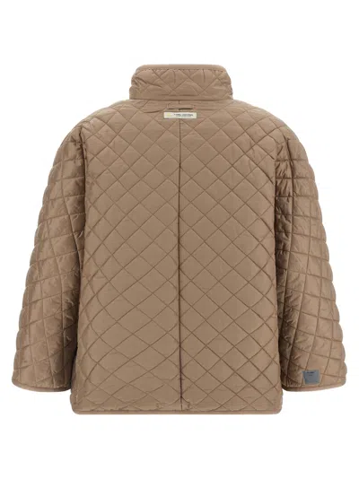 Max Mara Delfina Quilted Jacket In Brown