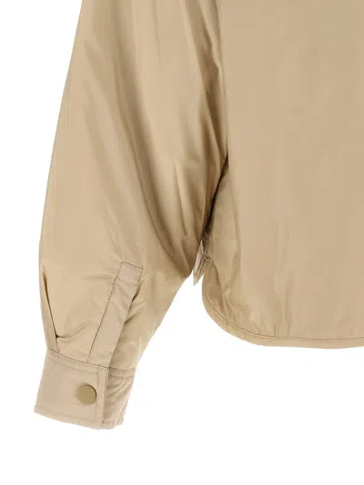 Max Mara Padded Shirt Jacket In Neutral