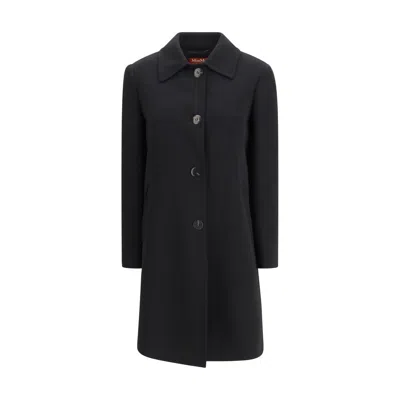 Max Mara Studio Racconto Coat In Black