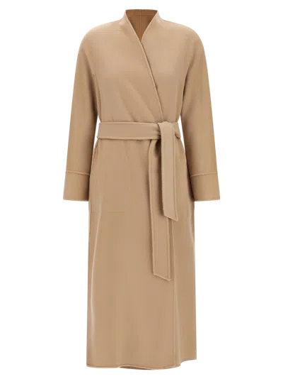 Max Mara Coat In Beige