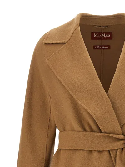 Max Mara Cles Coat In Neutral