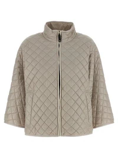 Max Mara The Cube Down Jacket In Gray