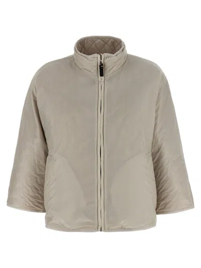 Max Mara The Cube Down Jacket In Gray