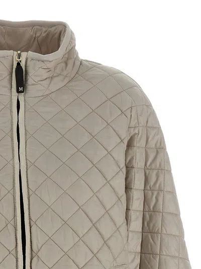 Max Mara The Cube Down Jacket In Gray