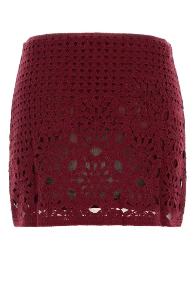 Frame Postcard Tank Sweater In Red