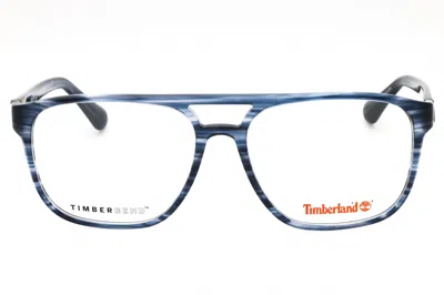 Timberland Tb50033 Rectangular Acetate Eyeglasses In Blue