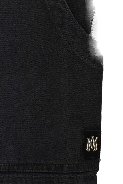 Amiri Cropped Collared Jacket In Black