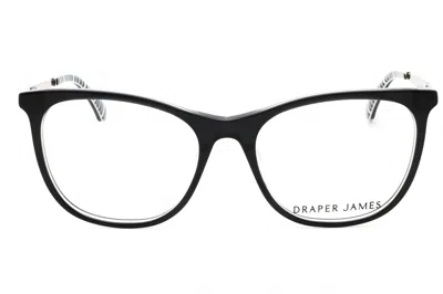 Draper James Dj5034 Rectangular Acetate Eyeglasses In Black
