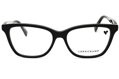 Longchamp Lo2744n Rectangular Acetate Eyeglasses In Black