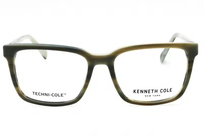 Kenneth Cole New York Kc0360 Rectangular Acetate Eyeglasses In Green