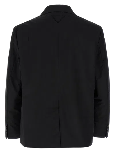 Prada L-blend Single-breasted Jacket In Black