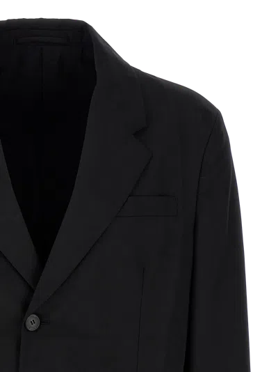 Prada L-blend Single-breasted Jacket In Black