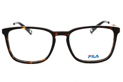 Fila Vfi295 Rectangular Acetate Eyeglasses In Brown