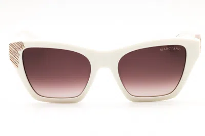 Guess By Marciano Gm00024 Rectangular Acetate Sunglasses In White
