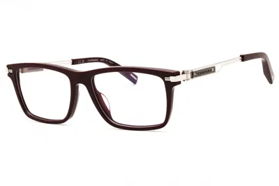 Chopard Vch357 Rectangular Acetate Eyeglasses In Burgundy
