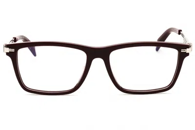 Chopard Vch357 Rectangular Acetate Eyeglasses In Burgundy