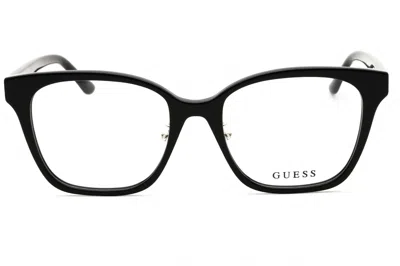 Guess Gu50153d Rectangular Acetate Eyeglasses In Black