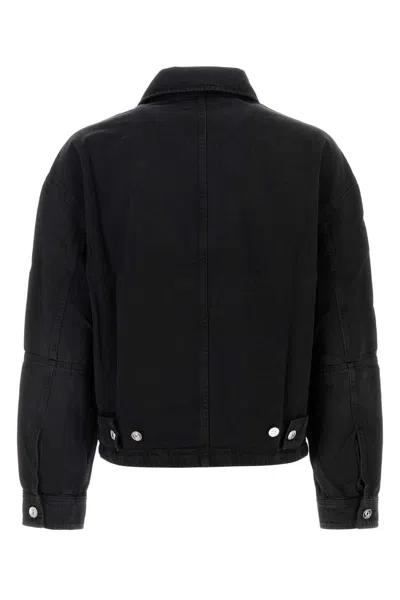 Amiri Cropped Collared Jacket In Black