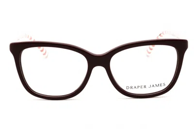 Draper James Dj5002 Rectangular Acetate Eyeglasses In Brown