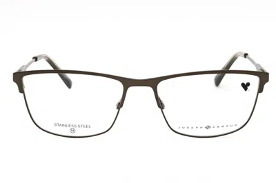 Joseph Abboud Ja4105 Metal Rectangular Eyeglasses In Grey