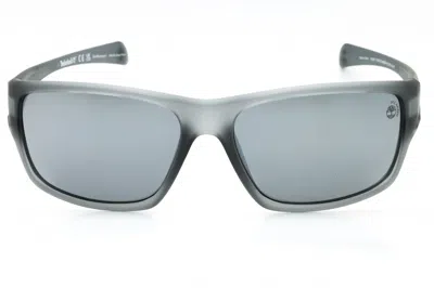 Timberland Tb00017 Polarized Rectangular Sunglasses In Gray