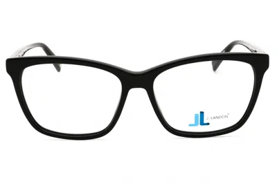 J. Landon Jl5013 Rectangular Acetate Eyeglasses In Black