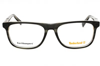 Timberland Tb50022 Rectangular Acetate Eyeglasses In Brown