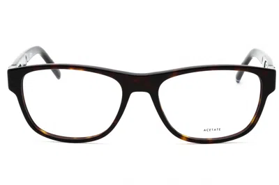 Tommy Hilfiger Th1872 Rectangular Plastic Frame Eyeglasses In Brown