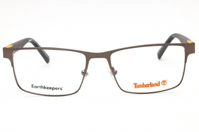 Timberland Tb1795 Metal Rectangular Eyeglasses In Gray