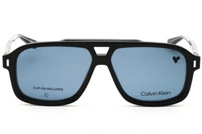 Calvin Klein Ck24549magset Rectangular Acetate Eyeglasses In Black