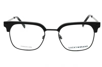 Lucky Brand Vlbd322 Rectangular Metal Frame Eyeglasses In Black